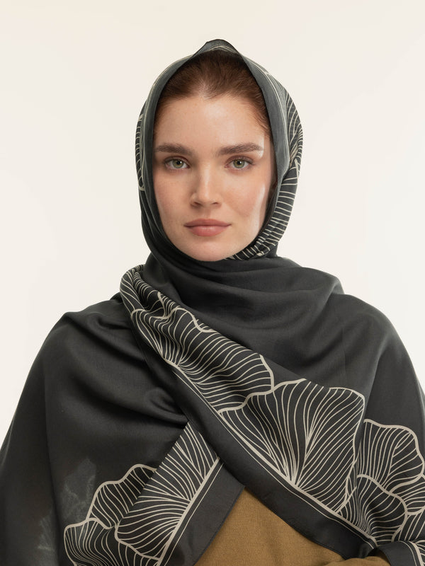 Morph Black Şal